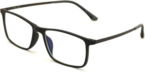 Miniatura 2 de TR90 con lentes de lectura rectangulares de titanio B flexible - Revestimiento AR azul - Reduce la fatiga, la tensión y el ojo seco por el uso