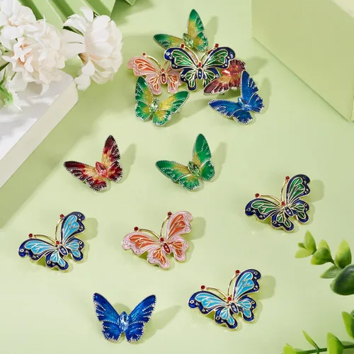 Miniatura 137 de Pandahall - Broches esmaltados de aleación con varios temas, broche de solapa, juego de pines esmaltados