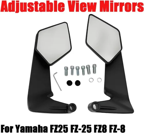 Miniatura 2 de For Ya&maha FZ25 FZ-25 FZ8 FZ-8 Motorcycle Accessories Wide Angle Rearview Mirror Folding Rear Side View Mirrors Rears Views Mirrors