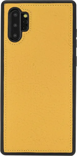 Miniatura 138 de Venito Lucca - Funda de piel compatible con Samsung Galaxy Note 10 (6,3 pulgadas), extra segura, con cubierta trasera acolchada, cocodrilo negro