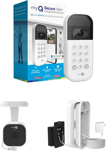 Miniatura 13 de myQ Smart Garage Door Video Keypad + Wired Power Adapter Kit, with Wide-Angle Camera, Customizable PIN Codes, and Smartphone Control, Works with