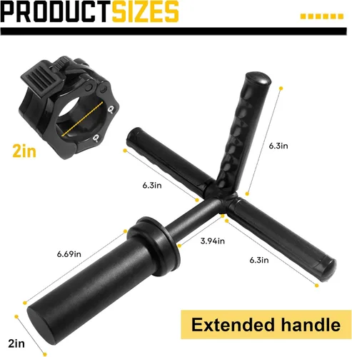 Miniatura 5 de Entrenador de antebrazo fuerte y fortalecedor de muñeca, barra de antebrazo de acero de aleación ajustable con mango antideslizante y abrazadera