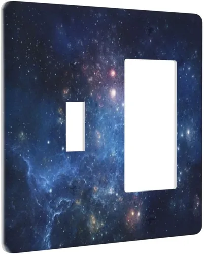 Miniatura 112 de Cubierta de Interruptor de Luz de 1 Gang de Mujer Africana, Placa de Pared Individual Basculante, Receptáculo de Cebras y Elefantes GFCI, Niña Mujer