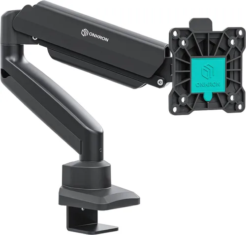 Miniatura 8 de ONKRON Brazo de monitor resistente para pantallas de 17-57 pulgadas de hasta 59.4 libras, soporte de pantalla ultraancho con resorte de gas Negro