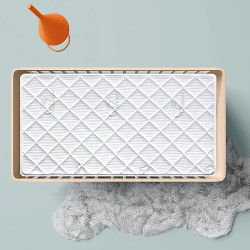 Miniatura 6 de Letmxiu Colchón prémium para cuna y niños pequeños, 100 % tela de punto, superficie polar de alta calidad, hipoalergénico, colchón de cuna suave