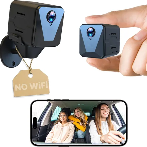 Miniatura 8 de Funstorm Cámara de seguridad mejorada 2025, mini cámara de niñera HD 4K para el hogar con visión nocturna, cámara WiFi interior, batería de 100 días