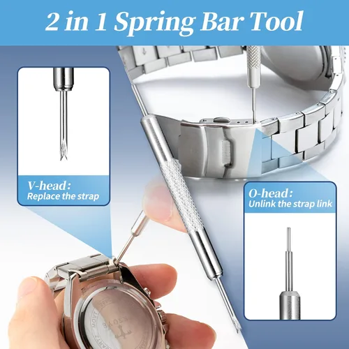 Miniatura 5 de Eventronic Kit de herramientas de repuesto de batería de reloj, herramienta de extracción de espalda de reloj, herramienta de abridor de caja