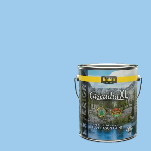 Miniatura 75 de Rodda Paint CASCADIA XL - Pintura satinada e imprimación para exteriores en uno, cuarto de galón, idea abstracta