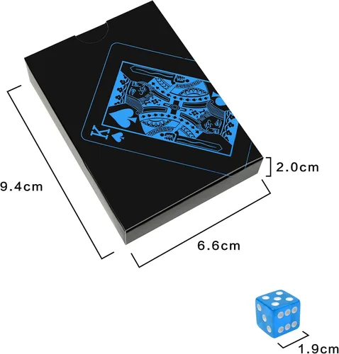 Miniatura 2 de Juegos de cartas de póquer, juegos de dados de mesa de póquer, de PVC, apilables, de grado AAA, precisión de casino, dados con bordes y esquinas