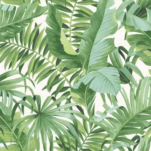 Miniatura 2 de Fine Decor Papel pintado de hojas tropicales Palmera Blanco Verde A Street Prints Pegar Th