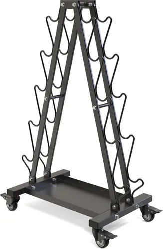 Miniatura 9 de Kipika Soporte para Mancuernas de Servicio Pesado de 3 Niveles Multifuncional, Soporte de Peso para Mancuernas, Equipo de Gimnasio en Casa, Adecuado