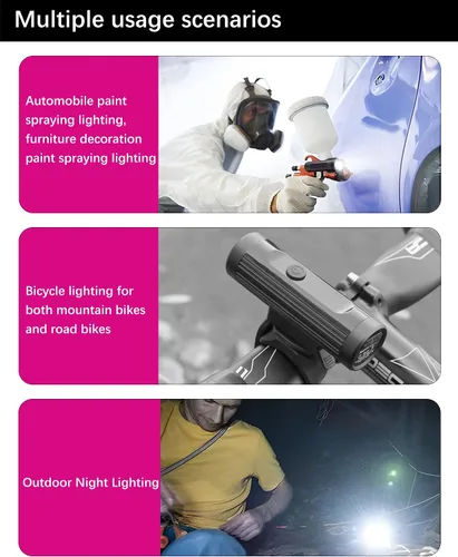 Miniatura 4 de PangSing & Nan Luz de 600 lúmenes, luz ligera y recargable, luz natural ilumina la superficie rociada, garantiza una cobertura uniforme, luz
