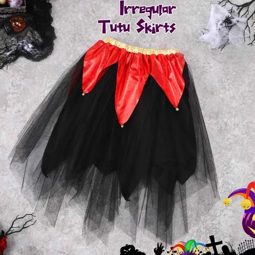 Miniatura 2 de TWINKLEDE Falda tutú para mujer, falda tutú irregular, tela de araña, tutús de Halloween, disfraz de fiesta, tutú para adultos