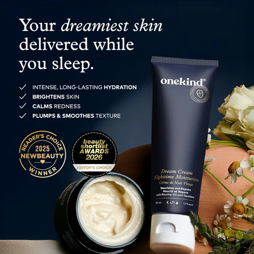 Miniatura 5 de Onekind Hidratante de noche para rostro, crema hidratante de ensueño para arrugas, crema de noche para mujeres antienvejecimiento con escualano