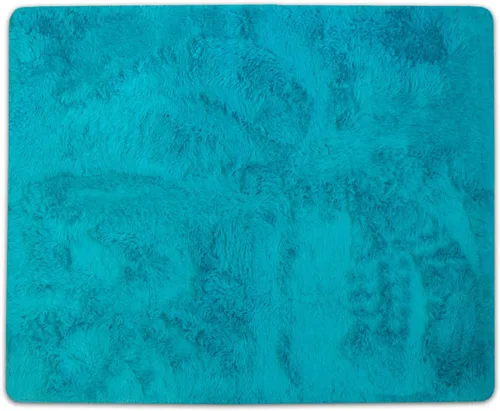 Miniatura 3 de Alfombra decorativa de piel sintética de 4 x 5 pies, ultra suave y lujosa, libre de crueldad, respetuosa con el medio ambiente, antideslizante