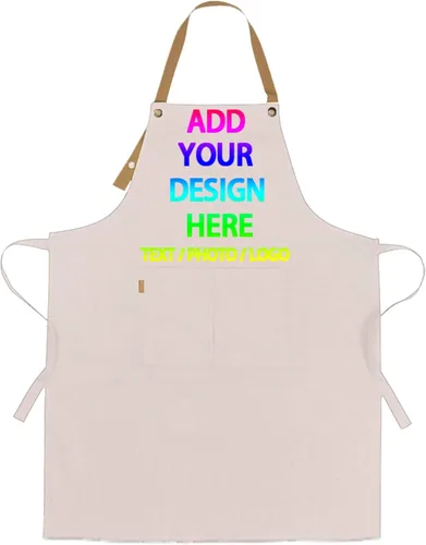 Miniatura 19 de Delantal personalizado personalizado para mujeres/hombres, delantales de cocina ajustables para estilistas de peluquería, delantales impermeables
