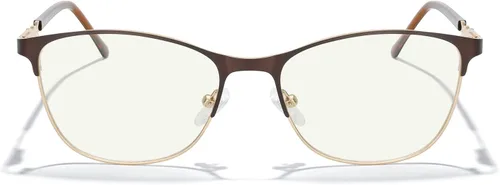 Miniatura 2 de MERRY'S Gafas de lectura para mujer, lentes de bloqueo de luz azul para mujer, anteojos de lectura para computadora Marrón-2.047 in