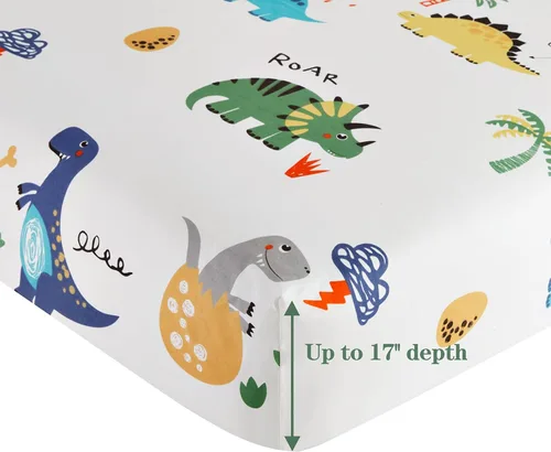 Miniatura 5 de Marina Decoration Juego de sábanas de 3 piezas de 3 piezas de mezcla de algodón de percal de 600 hilos con estampado lindo y suave de bolsillo