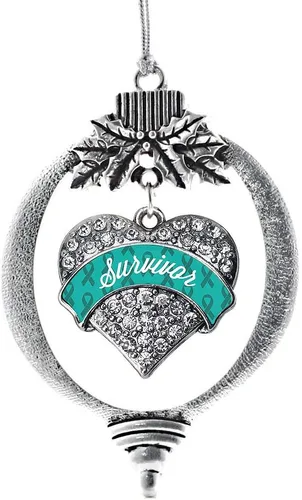 Miniatura 160 de Inspired Silver - Adorno con dije de hermana gemela - Adornos navideños de plata con circonitas cúbicas