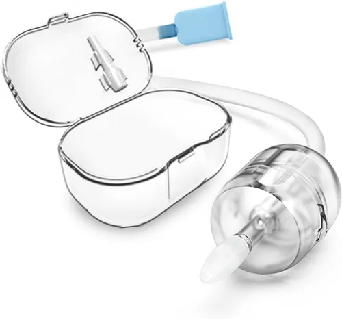 Hubibaby Aspirador nasal seguro e higiénico limpiador de nariz removedor de mucosidad, alivio de la congestión nasal limpia y reutilizable, seguro y