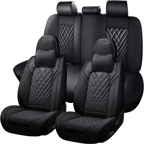 Miniatura 20 de Fundas de Asiento de Coche para Nissan Murano 2003-2026, Funda de Asiento Completa de Piel Nappa Impermeable, Protector de Asiento Automotriz