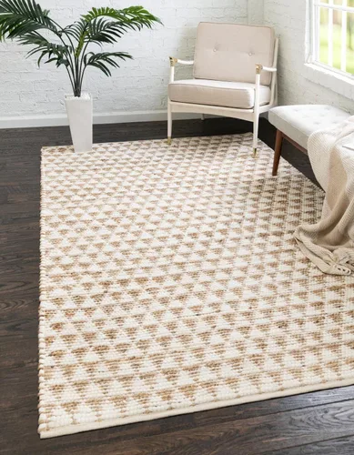 Miniatura 22 de Unique Loom Chindi Jute Collection - Alfombra de área (2 pies 2 pulgadas x 6 pies 1 pulgada, blanco/natural)