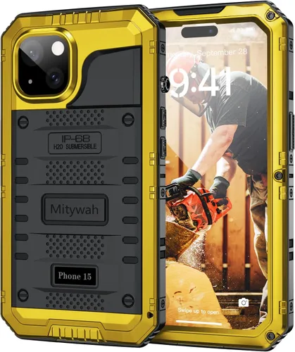 Miniatura 125 de Mitywah Funda impermeable para iPhone 7/iPhone 8 / iPhone SE 2020, funda de metal resistente de grado militar, protección de cuerpo completo