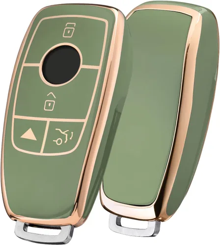 Miniatura 9 de ELOHEI Funda para llavero de Mercedes Benz, funda suave de alta calidad de protección completa de 360 grados, accesorios para Mercedes Benz E, S, C