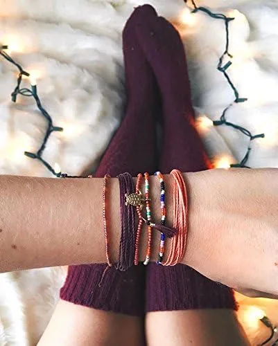 Miniatura 5 de Pura Vida - Pulsera sólida 100 % impermeable, hecha a mano con dije revestido y correa ajustable
