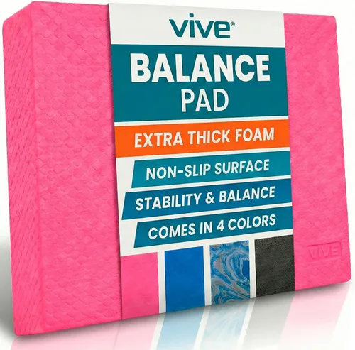 Miniatura 10 de Vive Almohadilla de equilibrio – Esterilla de yoga grande de espuma para terapia física, entrenamiento de estabilidad, ejercicio de rodilla