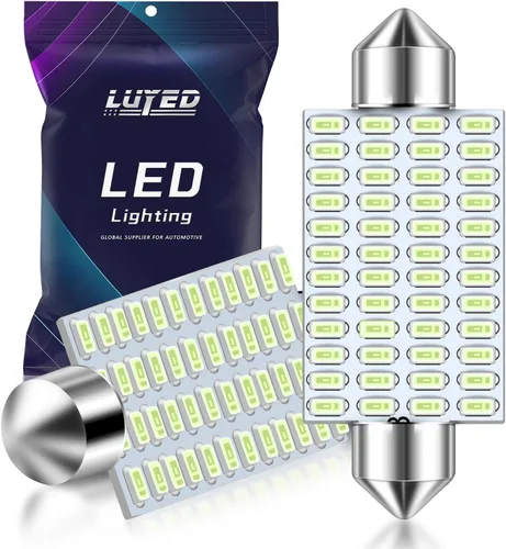 Miniatura 19 de DE3175 bombillas LED azules Canbus libres de errores de 1.25 pulgadas DE3021 DE3022 3175 bombillas LED para luces interiores de mapa, domo y placa