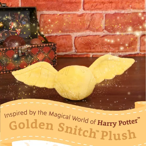 Miniatura 2 de Kids Preferred Harry Potter Golden Snitch - Animal de peluche con una suave bola dorada con alas bordadas detalladas para bebés, niños pequeños