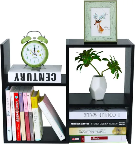 Miniatura 14 de PAG Organizador de Escritorio Estante de Escritorio Estantería Ajustable de Encimera Estantes de Mesa Pequeños Organizador de Libros Organización