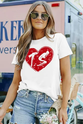Miniatura 3 de MAIHUN Camisetas de concierto para mujer, camiseta de música country con texto "I Love TS", de manga corta, para fanáticos
