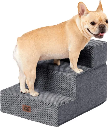 Miniatura 21 de EHEYCIGA Escaleras para perros pequeños de 13.5 pulgadas de alto, escalones para perros de 3 escalones para sofá y silla, escalones para mascotas