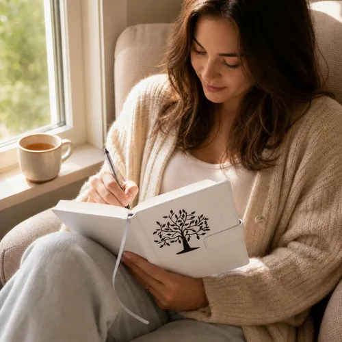 Miniatura 6 de Diarios de escritura, el árbol de la vida, hojas en blanco