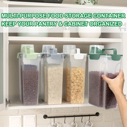 Miniatura 7 de TBMax Contenedor de Almacenamiento de Comida para Gatos y Perros de 5 a 7 libras, Contenedor Secundario de Almacenamiento de Comida para Mascotas