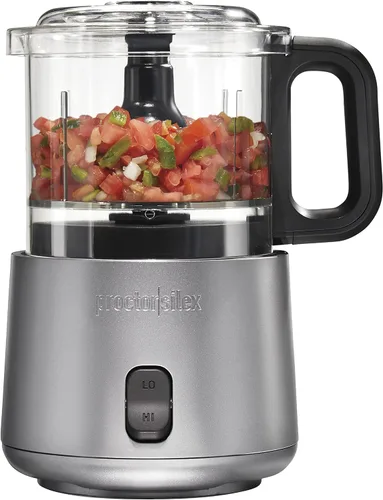 Miniatura 10 de Proctor Silex Picadora eléctrica duradera de verduras y mini procesador de alimentos para picar, hacer puré y emulsionar, 1.5 tazas, color negro