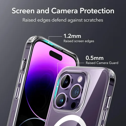 Miniatura 5 de ESR para iPhone 14 Pro Max, Funda Compatible con MagSafe, Protección Anti-choques de Grado Militar, Resistente al Amarilleo, Funda Híbrida Clásica