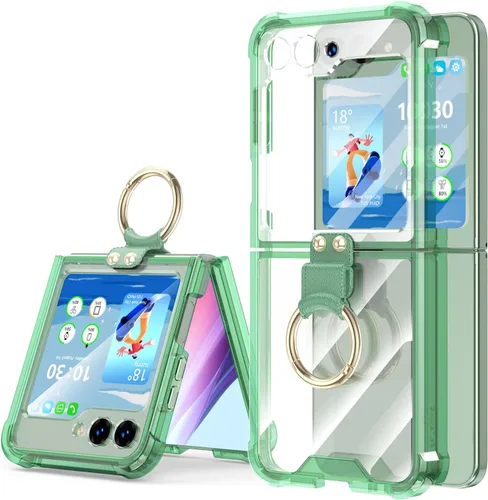 Miniatura 10 de Funda magnética diseñada para Galaxy Z Flip 5 con protección de bisagra y soporte [compatible con MagSafe] para Samsung Flip 5 Slim Funda protectora