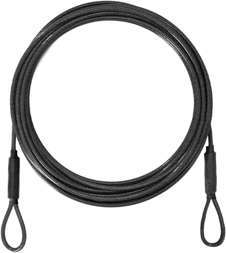 Miniatura 9 de Cable de seguridad de acero inoxidable para viajes al aire libre de 3.3mm (1/8 pulgada), cable de seguridad de bloqueo de equipaje de 3 pies, cuerda