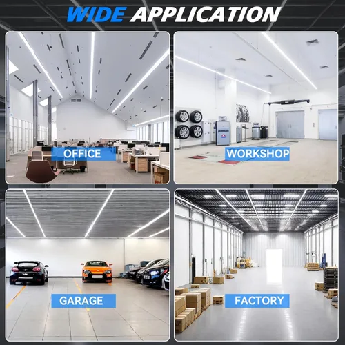 Miniatura 7 de SHOPLED Luz LED de tienda de 8 pies, 100 W, 15000 lúmenes, 5000 K, luz blanca, en forma de V, tubo LED T8, luces LED de tienda de 8 pies