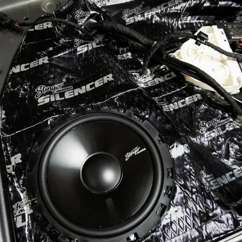 Miniatura 3 de Stinger Material Silenciador de Audio para Automóvil Insonorizante, Amortiguador de Ruido Automotriz, Alfombrilla de Butilo de Aluminio, 80 mil 18