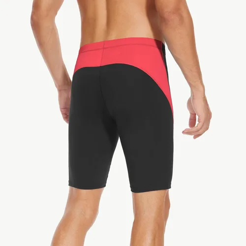 Miniatura 10 de Traje de baño deportivo competitivo para hombre, traje de entrenamiento de resistencia de carreras, pantalones cortos de natación de secado rápido