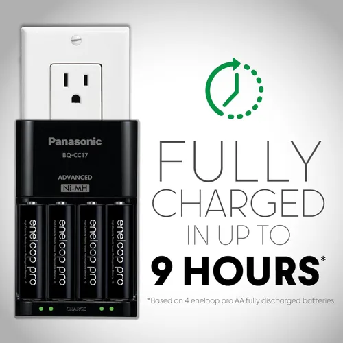 Miniatura 4 de Paquete de alimentación de alta capacidad Panasonic Eneloop Pro 4 AA Incluye 4 baterías eneloop(r) xx aa precargadas