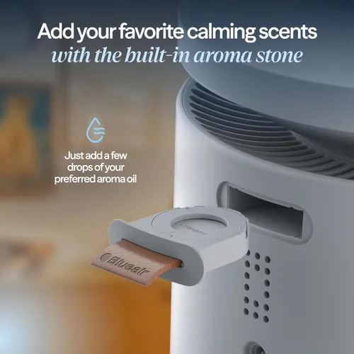 Miniatura 5 de BLUEAIR DreamWell - Humidificador de habitación – 48 horas de llenado superior sin niebla InvisibleMist Tecnología Piedra aromática para aceites Gris