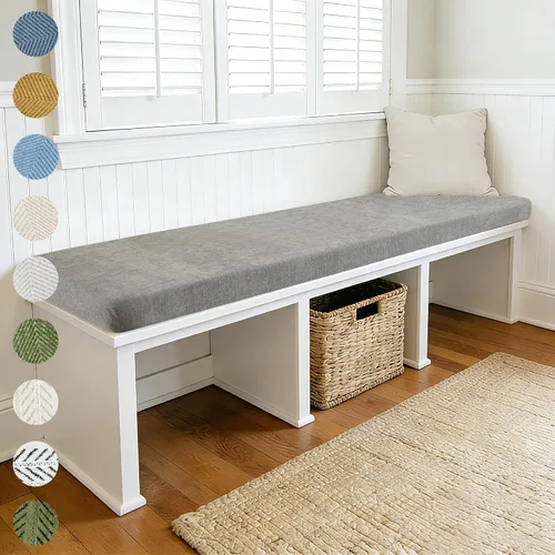 Miniatura 13 de Cojín personalizado para ventana de bahía, cojín de asiento de ventana, cojín de asiento personalizado para alféizar de ventana, cojines de espuma