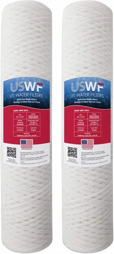 Cartucho de repuesto de sedimentos de polipropileno enrollado en cuerda para toda la casa, compatible con Pentek WP5BB20P, Hydronix SWC-45-2005 de 5