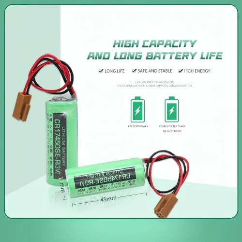 Miniatura 3 de Paquete de 50 baterías de repuesto PLC de 3 V 2500 mAh para CR17450SE-R A98L-0031-0012 CR17450-17450, serie CNC FANUC