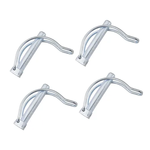 4 pines de seguridad de acoplador de acero al carbono, remolque remolque, bicicleta, carriola, barco, etapa, gancho de enganche de pierna (M10 x 4
